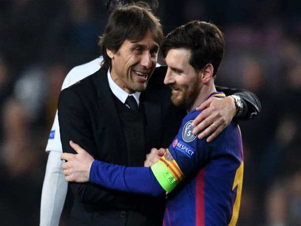 Conte được mời về Barca làm thầy của Messi