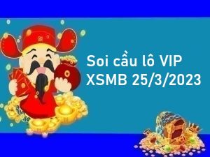 Soi cầu lô VIP XSMB 25/3/2023 hôm nay