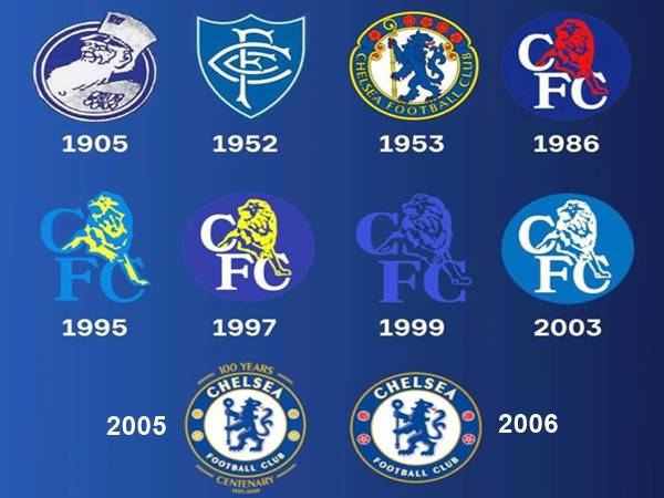 Chelsea logo đã thay đổi như thế nào