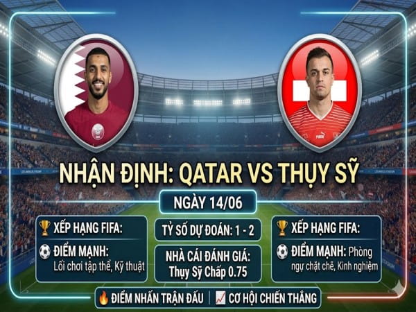Nhận định chuyên gia Qatar vs Thụy Sỹ 02h00 hôm nay