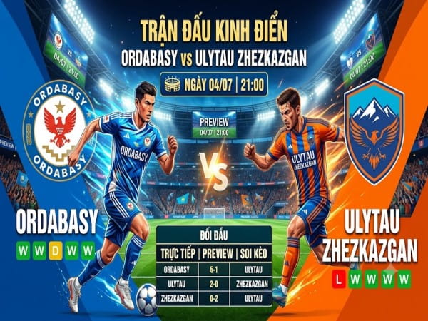 Nhận định chuyên gia Ordabasy vs Ulytau Zhezkazgan 22h00 hôm nay