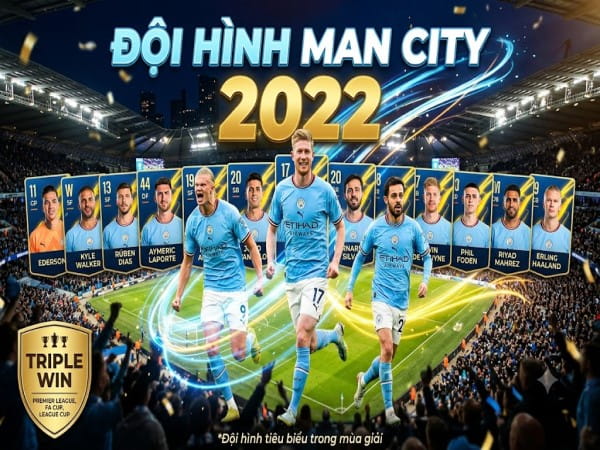 Đội hình Man City 2022: Dàn cầu thủ bảo vệ ngôi vương Đội hình Man City 2022: Dàn cầu thủ bảo vệ ngôi vương
